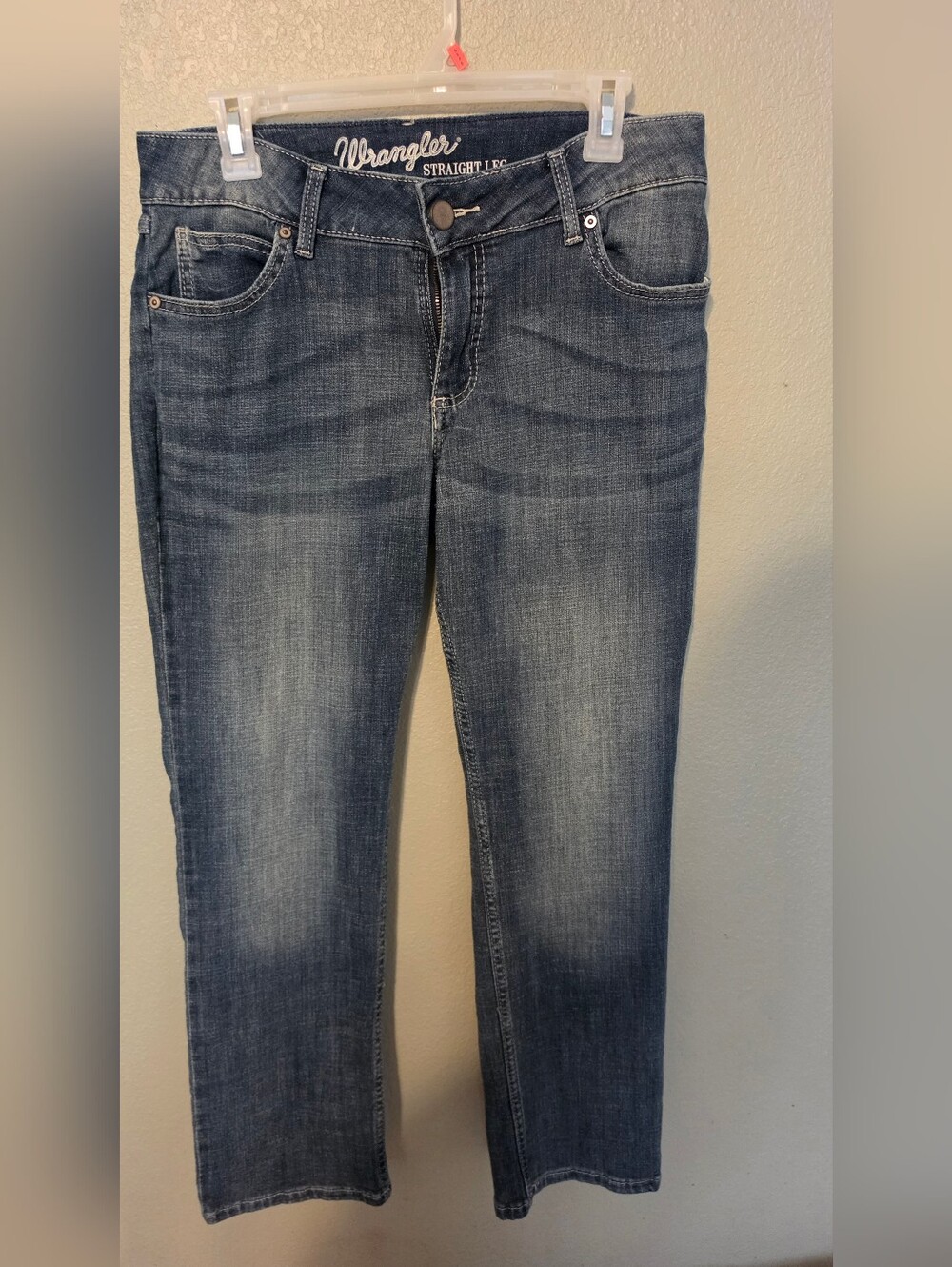 Wrangler Women's Straight Leg Jeans - Medium Blue Wash
